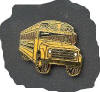 School Bus Pin, Front 3/4