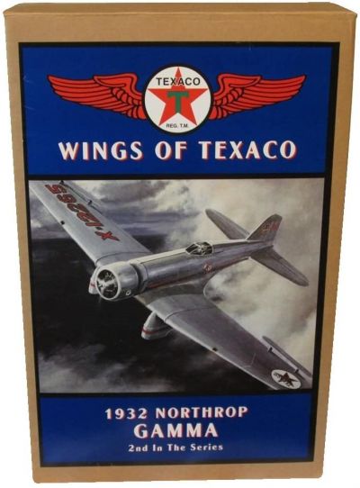 Wings of Texaco 1932 Northrop Gamma Airplane Coin Bank -2nd In The Series